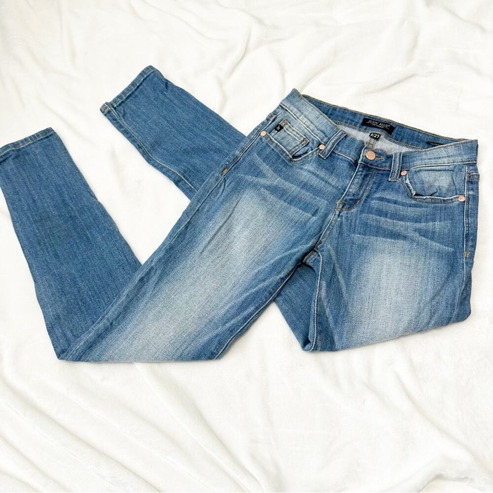 Judy Blue skinny fit jeans blue denim size 5 size 27 stretch